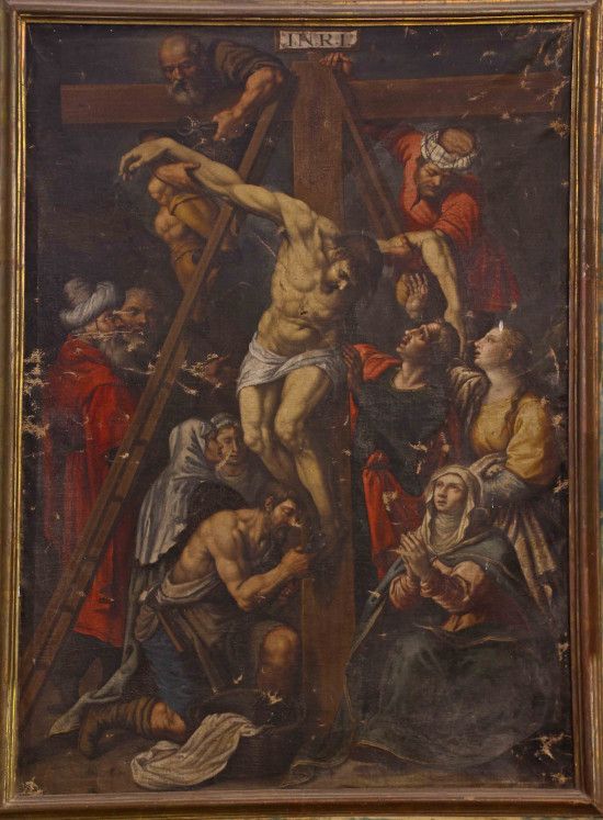 Descendimiento de la escuela italiana del Siglo XVIII de Briones