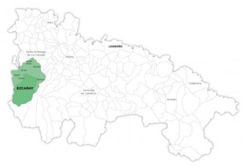 Ubicación de Escaray en la provincia de La Rioja